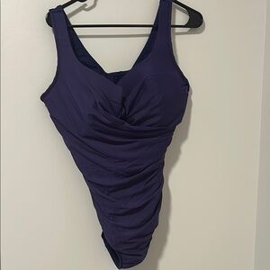 Miracle Suit Purple One Piece Plus Size Bathing Suit Size 20W